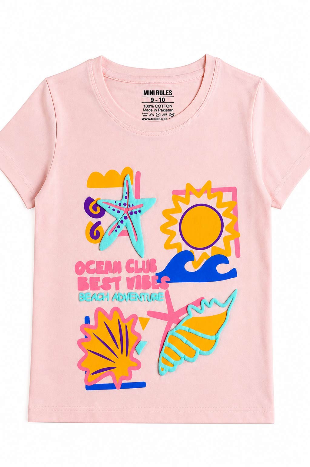Beach Fun Pink T-Shirt for Girls |  Kids Tee