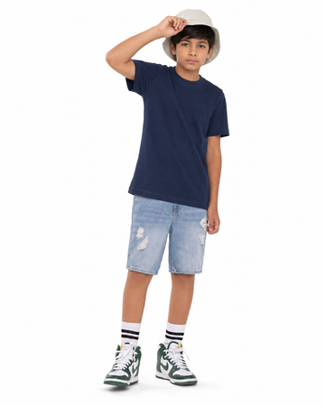 Plain Navy Boys T-Shirt