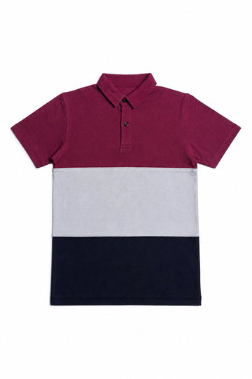 Three Tone Boys POLO –  Kids wear