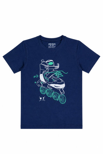 Blue Skate Tee for Boys – Kids T-Shirt