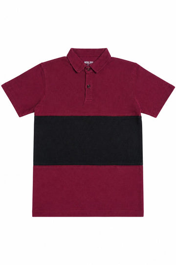 Maroon & Black Boys POLO – Kids Wear