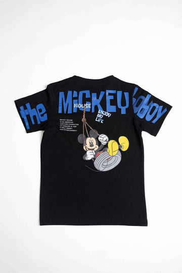 Mickey Boy Black Tee – Kids T-Shirt
