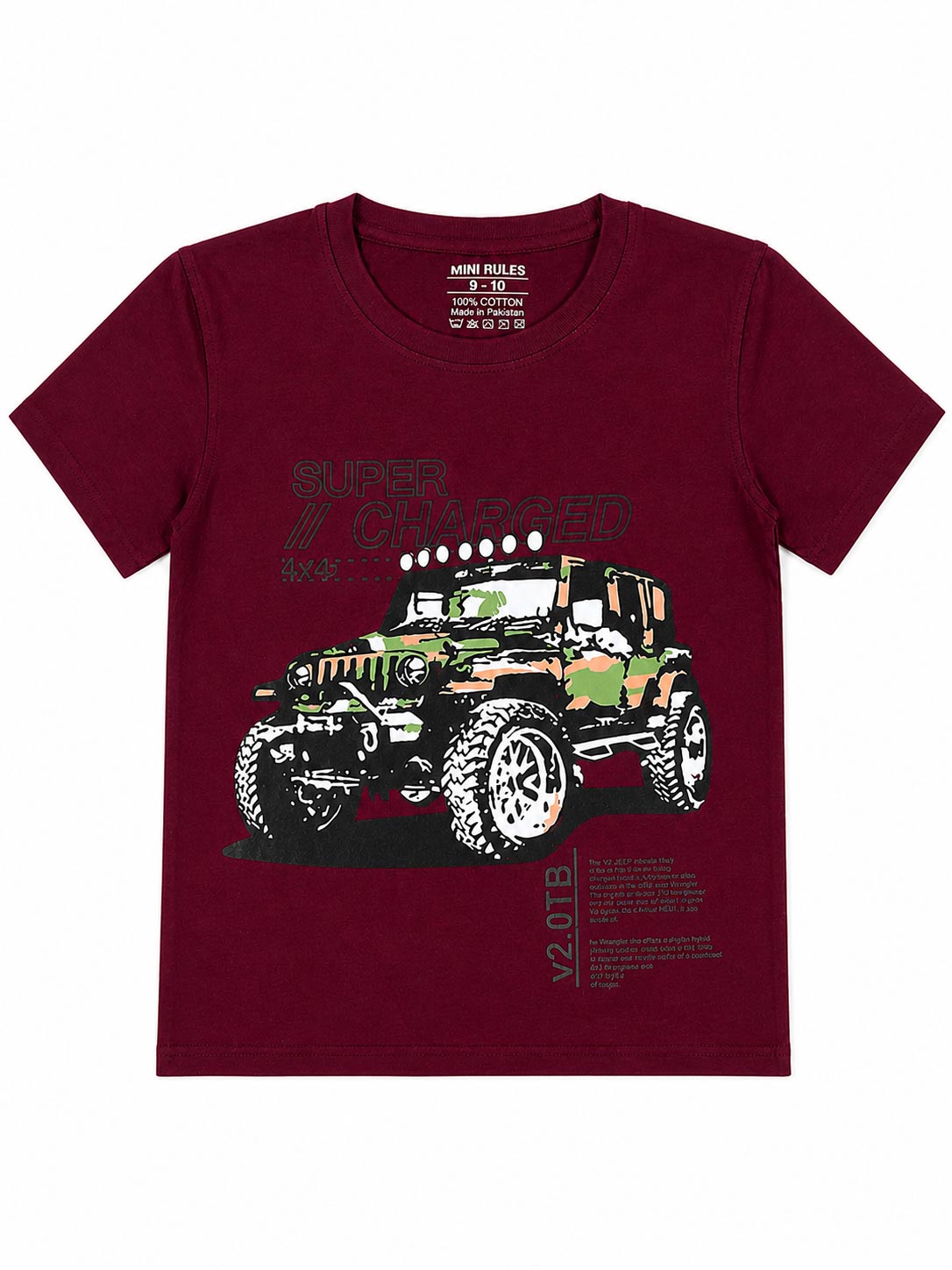 Power Ride Tee for Boys – Cool Graphic Casual T-Shirt