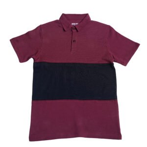 Maroon & Black Polo